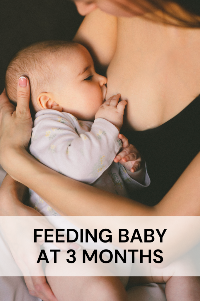 feeding baby at 3 months