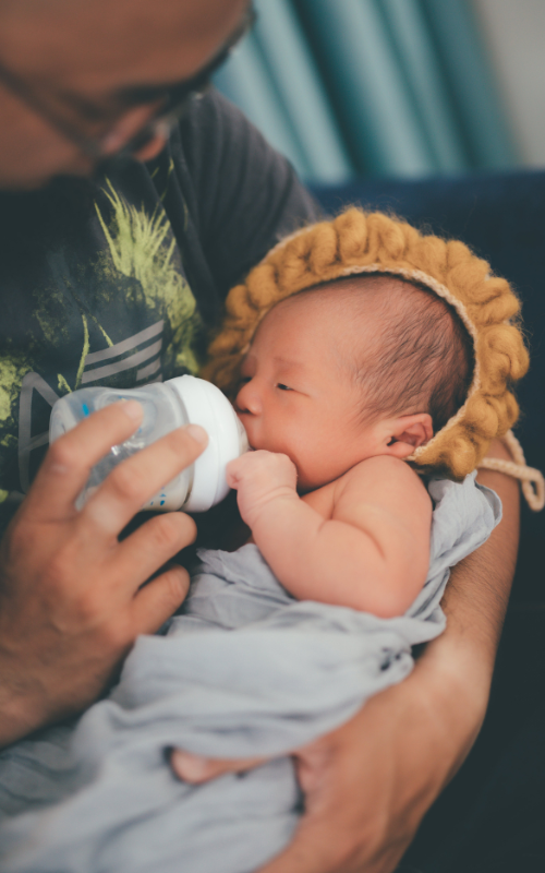 feeding your newborn at night