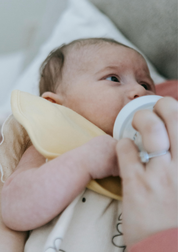 Giving baby cold formula