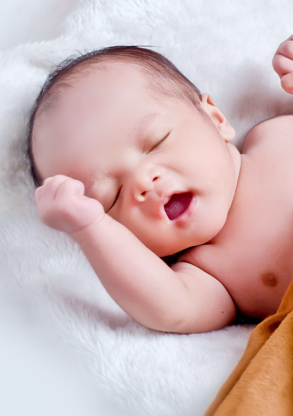 baby sleeping with mouth open