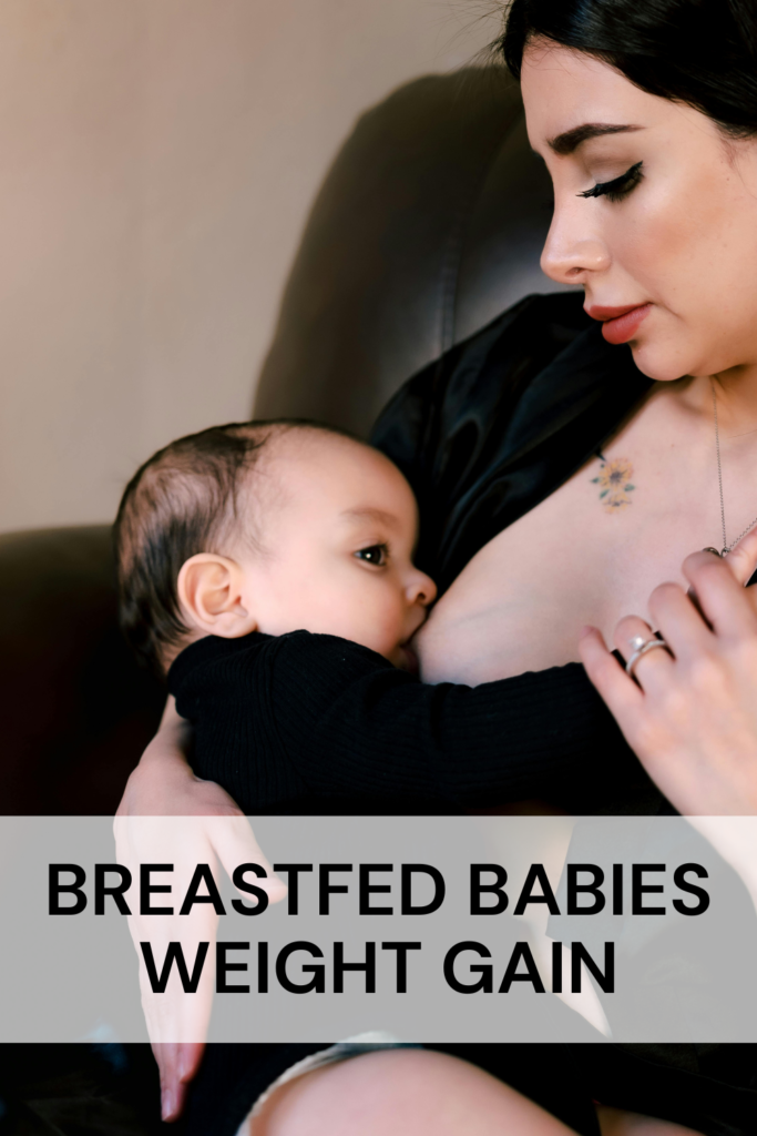 Breastfed babies weight gain chart